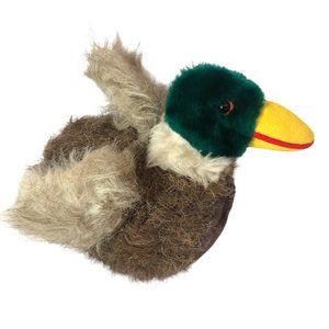 Duck Mallard Bobtail Brand Plush Fuzzy Stuffed Animal